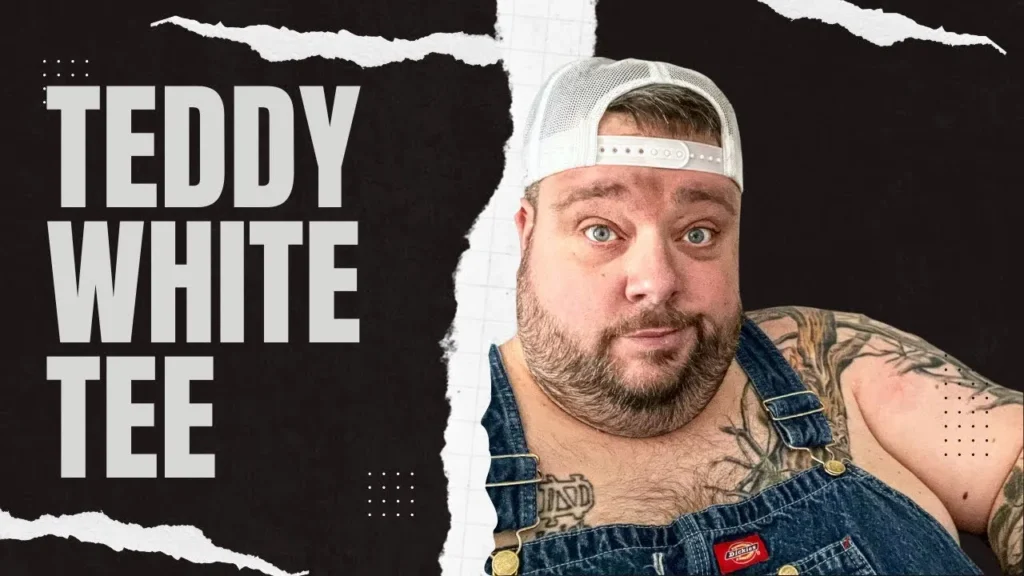 Teddy White Tee Comedy